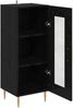 vidaXL Sideboard Schwarz Eichen-Optik 34 x 34,5 x 90 cm Holzwerkstoff 881590 Bild 5