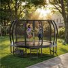 Zelsius Gartentrampolin Zelsius Trampolin Schwarz Ø 366 cm für den Outdoor-Bereich, Trampolin Bild 2