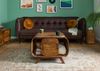 Couchtisch Sheesham 70x70x50 hellbraun lackiert MAILAND #133 Bild 4