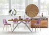 TABLES&Co Tisch 180x100 Recyceltes Teak Natur Metallgestell Silber Bild 3
