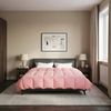 vidaXL Ganzjahresbettdecke Gepolstert Rosa 200 x 240 cm Mikrofaser 42026029 Bild 4