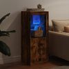 vidaXL Sideboard mit LED-Leuchten Räuchereiche 41x37x100 cm 836648 Bild 4