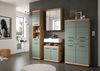 Xonox Scout Badmidischrank (B/H/T: 74x141x31 cm) in Salbei und Artisan Eiche Nachbildung Bild 5