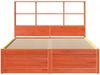 vidaXL Massivholzbett ohne Matratze Wachsbraun 140x200 cm Kiefernholz 3323457 Bild 4