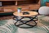 Couchtisch rund im Industrial-Design Akazie massiv 60 x 60 x 30 cm naturfarben Allison 94211197 Bild 3