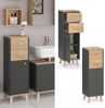 Midischrank Senyo Anthrazit 30 x 95 cm mit Schubladen Vicco Bild 2