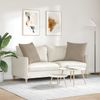 vidaXL Sofakissen 2 Stück Taupe 60 x 60 cm Stoff 42014026 Bild 4