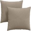 vidaXL Sofakissen 2 Stück Taupe 60 x 60 cm Stoff 42014026 Bild 2