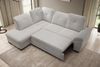 Ecksofa Duarte, Eckcouch L-Form, L-Sofa mit Schlaffunktion und Bettkasten, Sofa Links, Sofa Cord-Stoff, 262 x 103 x 170 cm, Grau Bild 4
