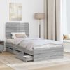 vidaXL Bettrahmen Graues Sonoma 90 x 200 cm Ingenieurs Holz 3412635 Bild 3