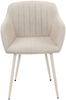 GOEURVANT 711 Esszimmerstühle 2er-Set, Webstoff - Beige Bild 4