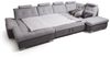 Couchgarnitur REMON mit Schlaffunktion Ottomane Links Grau/ Hellgrau Bild 4
