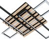 Novel LED-Deckenleuchte 'LONG BEACH', Aluminium braun/schwarz, 73 x 7 x 65 cm, warmweiß Bild 2