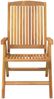 vidaXL Gartenstühle mit Kissen 4 Stk. Massivholz Teak 3196464 Bild 4