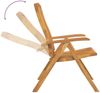 vidaXL Gartenstühle mit Kissen 4 Stk. Massivholz Teak 3196464 Bild 2