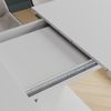Esstisch Fenaro Weiß/Weiß 120 x 80 cm ausziehbar Vicco Bild 4