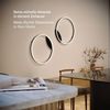 s.luce LED Ring Wandlampe & Deckenleuchte Dimmbar modern rund Weiß Ø 80cm Bild 3