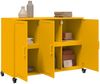 vidaXL Sideboard Senfgelb 100,5x39x72 cm Stahl 846683 Bild 5