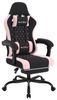 Woltu Gaming-Stuhl (1 St), ergonomisch, Kopfstütze, Fußstütze, Lendenkissen, Netzstoff Bild 4