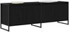 vidaXL TV-Schränk Schwarz Eichen-Optik 140 x 36 x 49,5 cm 886510 Bild 3