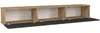 Vente-unique - VIKILA TV unit Holz, Platte GrauBeige - B 29,5 cm x H 29,5 cm x L 180 cm Bild 3