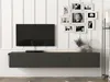 Vente-unique - VIKILA TV unit Holz, Platte GrauBeige - B 29,5 cm x H 29,5 cm x L 180 cm Bild 1