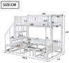 Flieks Etagenbett, Hausbett umwandelbares Unterbett Kiefer 90x200cm+120x200cm Bild 4