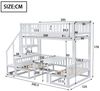 Flieks Etagenbett, Hausbett umwandelbares Unterbett Kiefer 90x200cm+120x200cm Bild 3