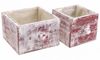 Florists Products Dekokorb Pflanzkasten Shabby Chic Dekoschublade Rot Weiß Blumenkasten Bild 3