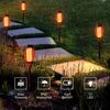 LQWELL Solarleuchten Solar Fackellicht für Außen Garten 18 Stück 12 LED Solarlampe mit Realistischer Flammeneffekt IP65 Wasserdicht Gartenfackeln Solar Weg Hinterhöfe Rasen Beleuchtung (18 Stück) Bild 3