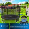 KESSER® Trampolin, Ø 305 cm, mit Sicherheitsnetz, Leiter, Randabdeckung, Seitentasche & Zubehör, Orange Bild 4