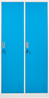 Beliani 'ATHLETE' Spind, mit 2 Türen, Metall Weiß Blau, 180 x 45 x 90 cm Bild 5