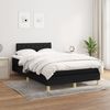 vidaXL Boxspringbett mit Matratze Schwarz 120x190 cm Stoff 3269795 Bild 3