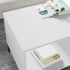 vidaXL Couchtisch mit Schubladen Weiß 90 x 49 x 46 cm Holzwerkstoff 883444 Bild 4