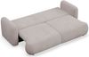 Selsey 'Tvoya' 3-Sitzer Schlafsofa mit Bouclé-Bezug, Graubeige Bild 4