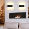 ZMH LED Wandleuchte Innen Wandlampe - 5W Wandbeleuchtung Schwarz Wandstrahler Up Down Flurlampe Wand Treppenlampe Einstellbarer Strahl 3000K Warmweiß für Schlafzimmer Treppenhaus Flur Wohnzimmer Bild 2