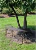 Ablagetisch >Fuego< in schwarz, braun aus Eisen - 125x46x47cm (LxBxH) Bild 2