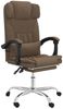 vidaXL Bürostuhl mit Massagefunktion Braun Stoff 349740 Bild 2