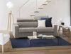 Dmora 2-Sitzer festes Sofa Kiev, Sofa aus gepolstertem Stoff, verstellbare Kopfstützen und Standardarmlehnen, 100 % Made in Italy, cm 180x95h85, Taupe Bild 2