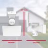 B.K.Licht LED Außen-Wandleuchte, LED fest integriert, Neutralweiß, Außenstrahler, Bewegungsmelder, Wandlampe, 20W 2300 Lumen, IP44, weiß Bild 4