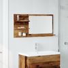 vidaXL Badspiegel mit Ablagen Altholz-Optik 90x11x45 cm Holzwerkstoff 856262 Bild 3