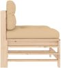 vidaXL Mittelsofa mit Kissen Massivholz Kiefer 825660 Bild 4