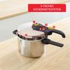 Tefal 'Secure 5 neo' Schnellkochtopf Induktion mit Garkorb, Edelstahl, 6L, absperrbar Bild 4