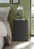 Nachtkommode >Spice< (BxHxT: 46x59x40 cm) in Graphit matt - 46x59x40cm (BxHxT) Bild 4