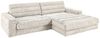 KAWOLA Sofa LANA Ecksofa Cord cremeweiß Recamiere rechts 83 x 205 x 296 cm Bild 4