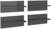 vidaXL Wandregale 4 Stk. Hochglanz-Grau 40x11,5x18 cm 807314 Bild 2