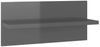 vidaXL Wandregale 4 Stk. Hochglanz-Grau 40x11,5x18 cm 807314 Bild 5