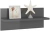 vidaXL Wandregale 4 Stk. Hochglanz-Grau 40x11,5x18 cm 807314 Bild 4