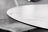Design Esstisch AMICA 120cm weiss Marmor-Optik Keramik schwarzes Metall-Gestell Bild 4