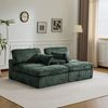 Leawin Loungesofa Sofa mit Bettfunktion 2-Sitzer – Cordsofa Sofas Wohnzimmer, Weicher Cordbezug, großes Schlafsofa, ideal für kleine Räume Bild 2
